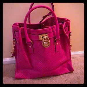 NW Authentic Perforated Michael Kors Hamilton